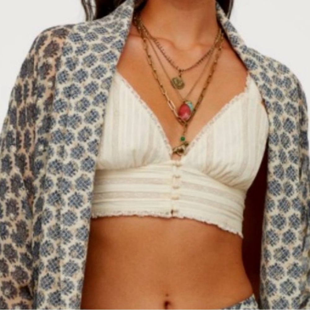 Sabyasachi x H&M White Crop Top/ Bralette - NWT, Small